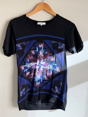 Black Graphic T-Shirt Sandro Paris